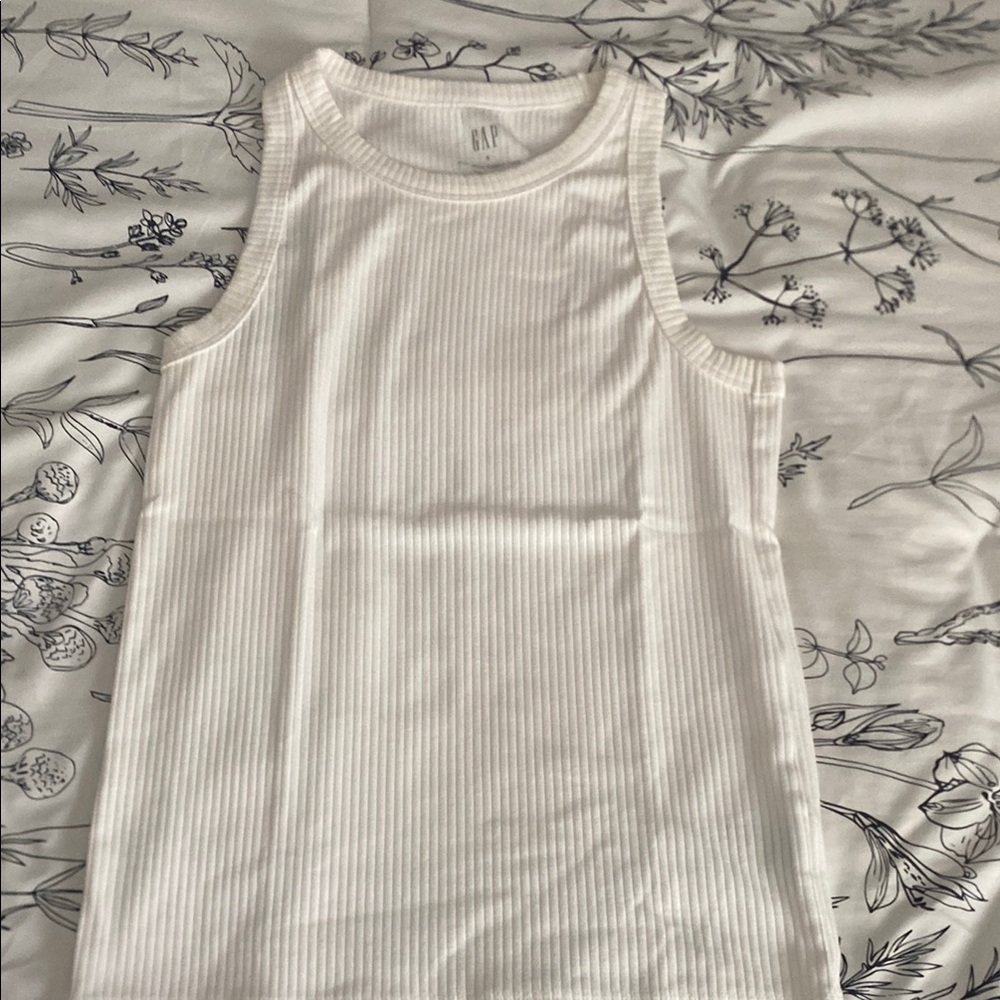 GAP Classic White Ribbed Tank